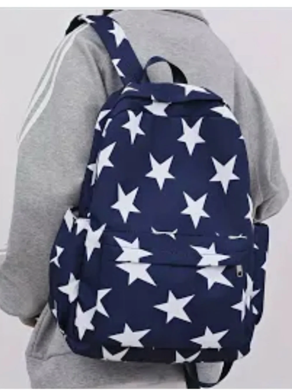 Top Trenz- Canvas Star Navy/White Backpack
